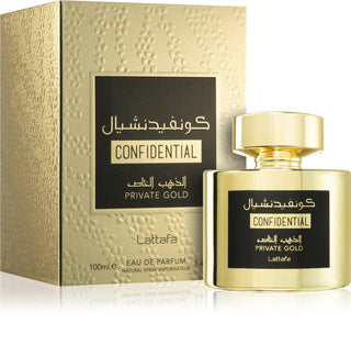 Lattafa Confidential Private Gold Unisex Perfume - simplyislam